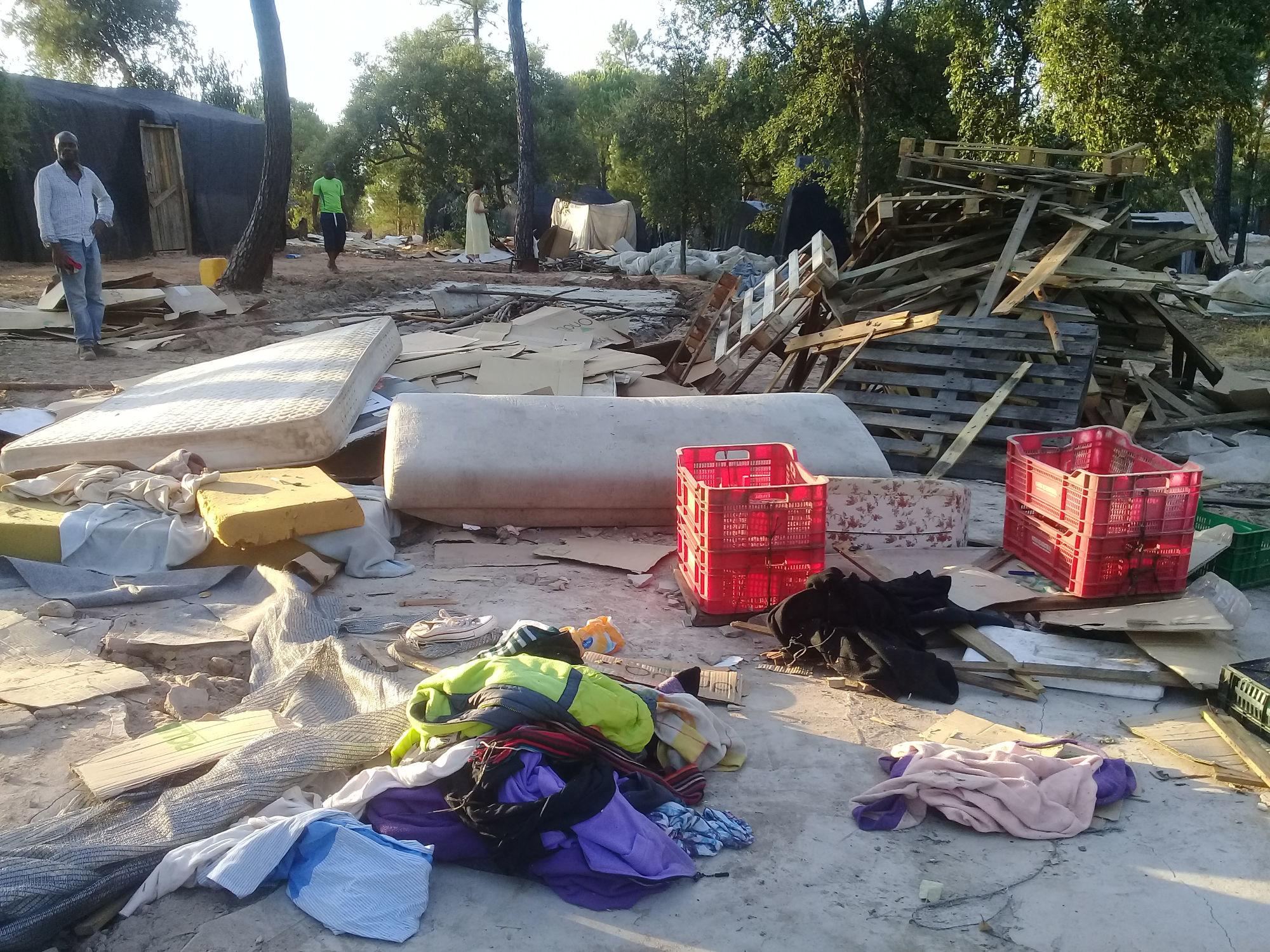 Asentamiento temporeros desmantelamiento 03